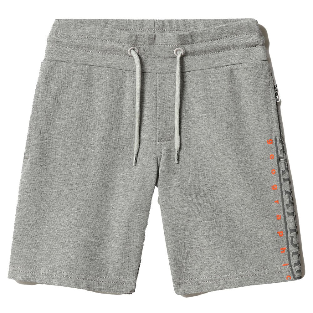 Napapijri K Nadyr Pantalone corto pantaloncino in felpa bambino Grigio Med Grey Melange