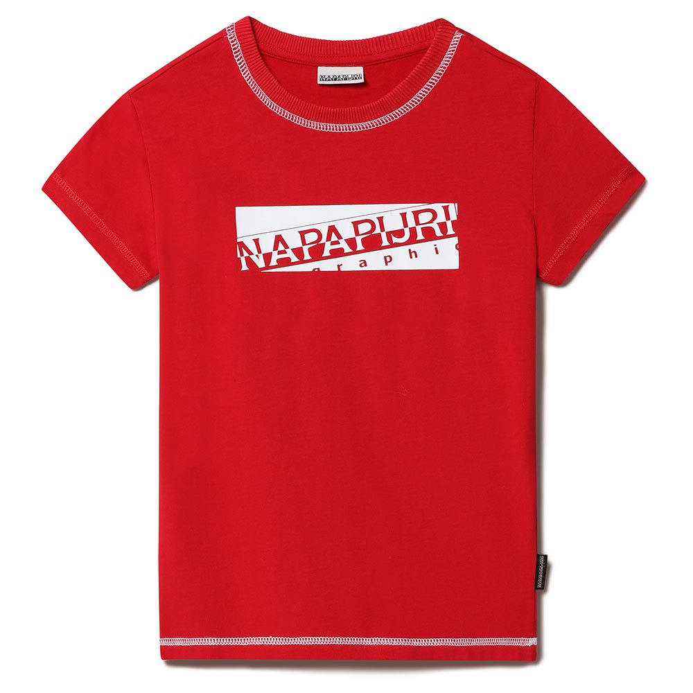 Napapijri T-shirt maglietta Bambino girocollo K Sob Red Tango