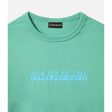 Carica l&#39;immagine nel visualizzatore di Gallery, Napapijri Maglietta Manica Corta T-shirt da bambino K S-Box 1 Verde Green

