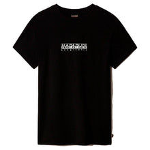 Carica l&#39;immagine nel visualizzatore di Gallery, Napapijri T-shirt Maglietta Manica Corta S-Box W Long 3 Black Nero
