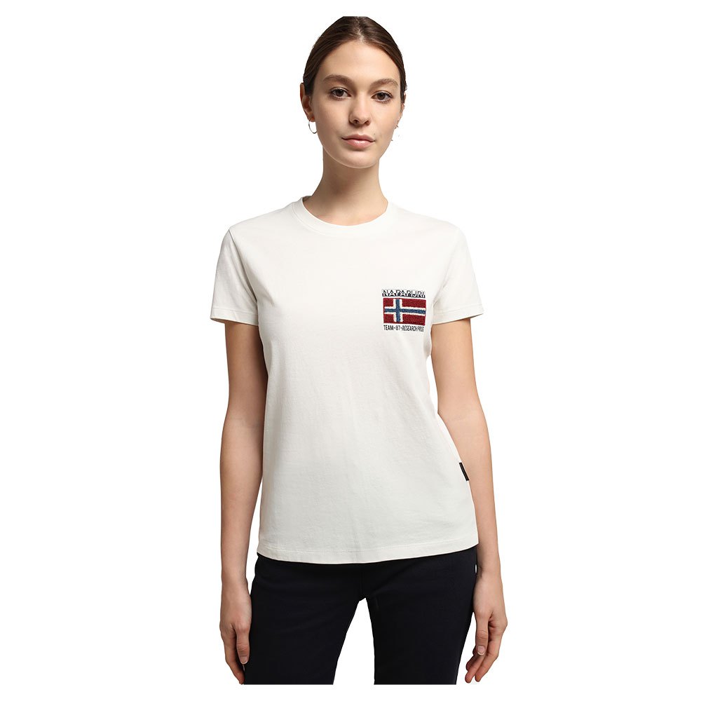 Napapijri T-shirt Maglietta Manica Corta da donna S-Verres W Bianca White