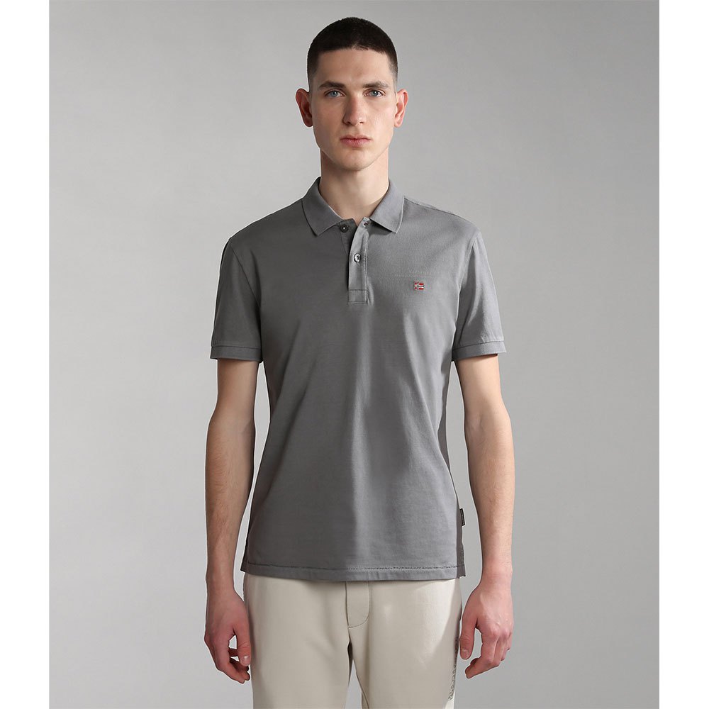 Napapijri Polo a manica corta Elbas 4 - Gray Granit