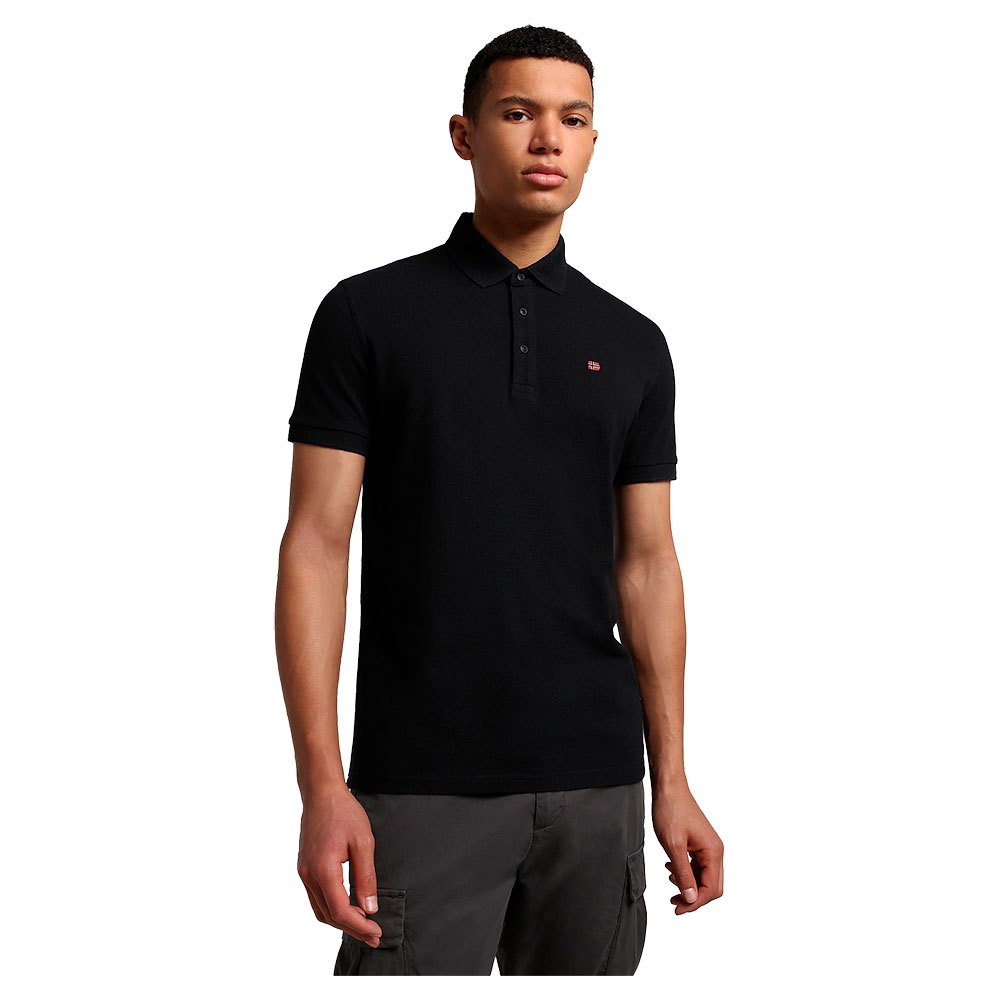 Napapijri Polo a manica corta Eolanos 3 - Black Nero