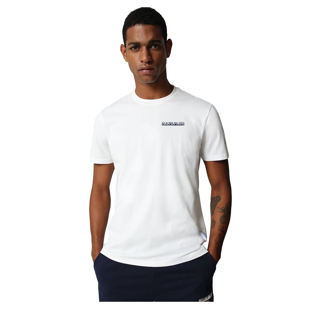 Napapijri T-shirt a manica corta S-Surf - Bianco Bright White