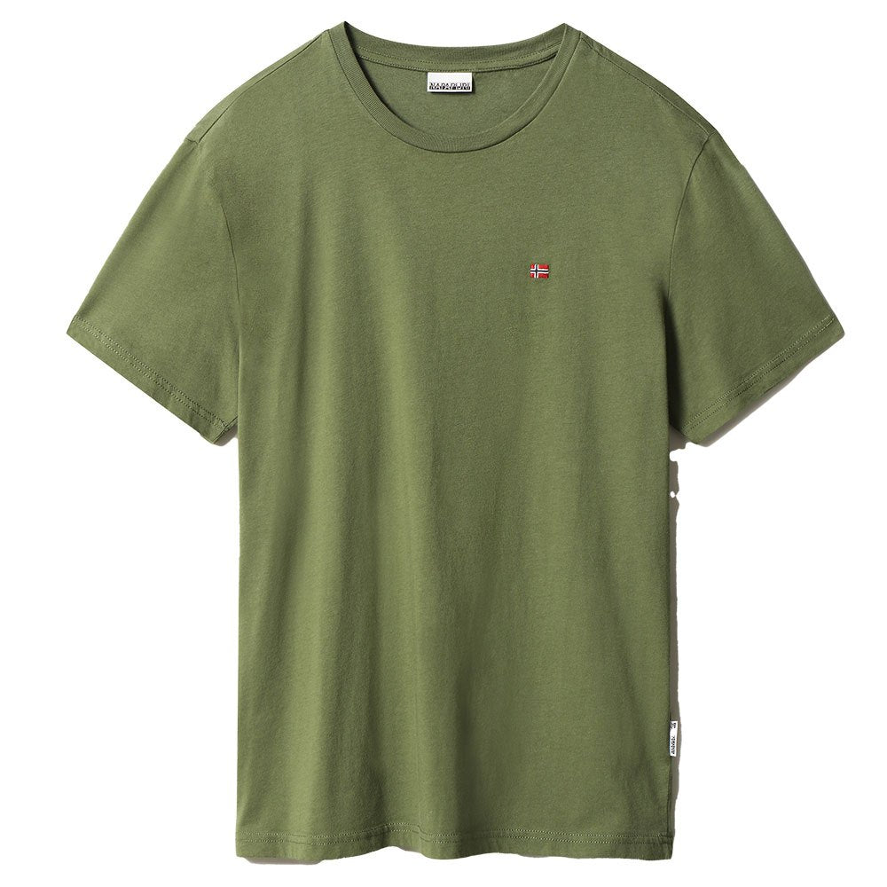 Napapijri T-shirt uomo girocollo Salis - Verde Green Cypress